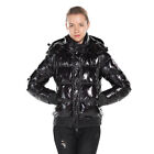 Extreme Pop Down Jacket for Women in Pure White Goose Down Hooded Ladies Jacket 