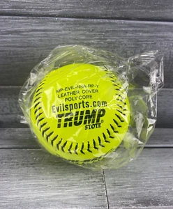 Evilsports Evil Softball Trump Stote Neon Yellow MP-EVIL-NSA-RP-Y Leather New - Picture 1 of 6
