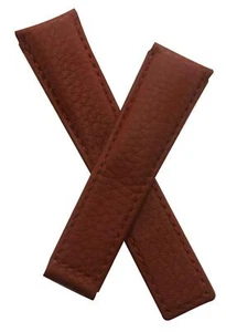 22/18 mm BROWN BUFFALO GRAIN LEATHER WATCH STRAP BAND to fit TAG Heuer MONACO - Picture 1 of 3