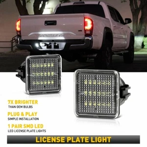 For 2016-21 Toyota Tacoma/14-21 Tundra LED Black License Plate Light Tag Lamps - Picture 1 of 11
