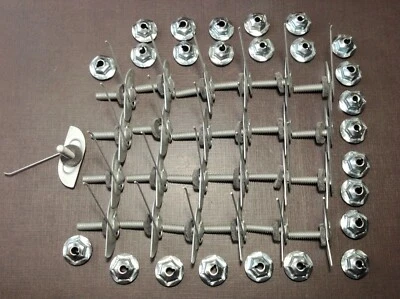37 pcs NORS fender quarter door moulding clips sealer nuts 7/8" to 1-1/8" Ford - Image 1 of 4