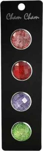 Cham Cham Druck Knopf Click System 4 St Glitzer Wechselschmuck Lederarmband - Bild 1 von 1