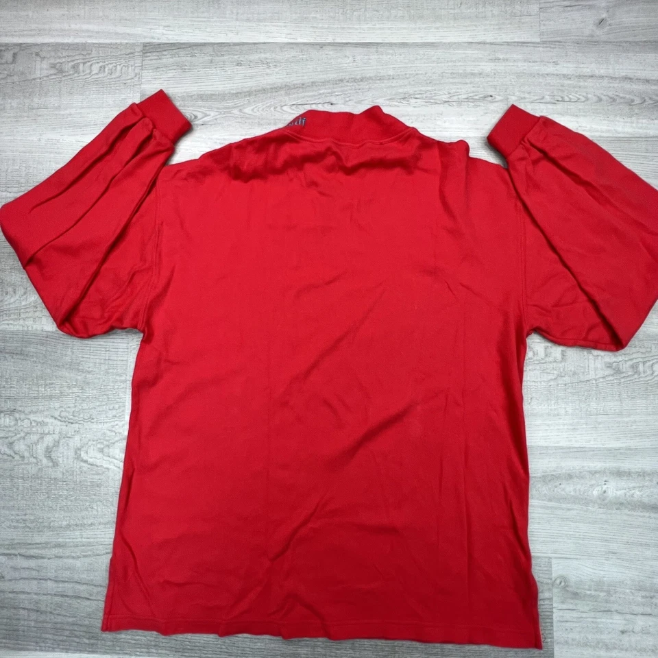 Vtg le coq sportif Long Sleeve Pullover 100% Cotton Logo Mock Turtleneck Size XL - Image 1 of 4