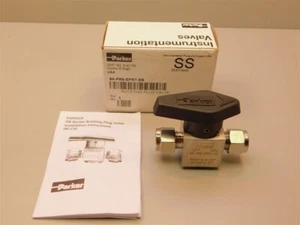 Parker 6A-PR6-EPRT-SS PR-Serie Edelstahl drehbares Stopfenventil 3/8" Rohr - Bild 1 von 1