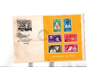 Togo FDC Boy Scouts set of 2 Sc#406 -see note - Picture 1 of 2