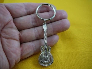 (M-309-B) DOBRO 1000 Guitarra 3D LLAVERO Anillo JOYAS Resonador Me encantan las guitarras - Imagen 1 de 2