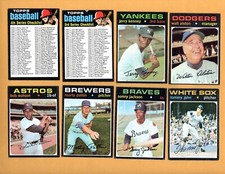 1971 TOPPS SINGLES U-PICK COMPLETE YOUR SET 1-201 + 506-747 MANY NRMT