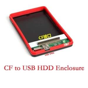 CF to Mini USB 1.8"in External Hard Drive Enclosure Case Box 480Mbps 40Pin - Picture 1 of 11