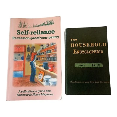 Self-Reliance Guide & Household Encyclopedia Book Bundle - Vintage - Image 1 of 4