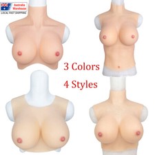 Realistic Silicone Breast Forms Fake Boobs For Crossdresser Drag Queen C-H Cup