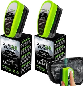 2025 Upgraded Oil Film Brush 2.0, Clear Vision Glass Car Cleaner (1, 2 PCS) - Picture 1 of 7