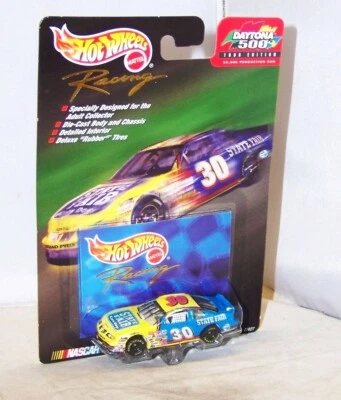 1:64 1999 Hot Wheels Racing Daytona 500 #30 State Fair Pontiac Derrike Cope Nuevo en paquete Foto 1 de 2