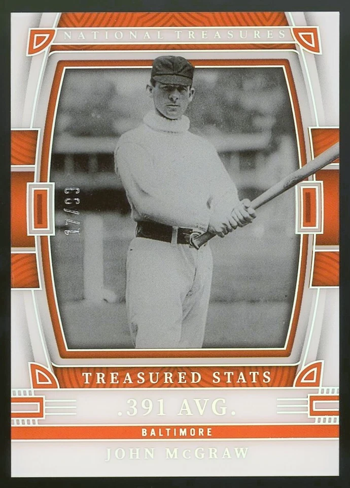 2023 Panini National Treasures John McGraw (17/99) Treasured Stats (Holo) BAL Foto 1 de 2