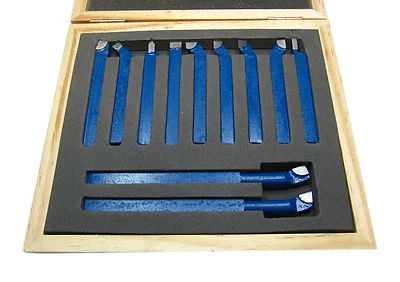 11PC BRAZED BORING TURNING TOOL LATHE CUTTER SET 12MM RDGTOOLS - Image 1 of 3