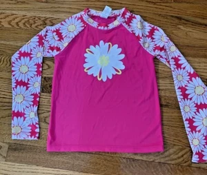 Girls L 10/12 Gymboree Daisy  New Long Sleeve Rash Guard  Top - Picture 1 of 5
