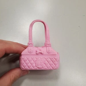 BARBIE DOLL PETS ACCESSORIES pink CARRY BAG FOR BARBIE DOGS & CATS QUILTED LOOK - Picture 1 of 7