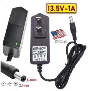 Fuente de alimentación adaptadora de CA/CC de 13,5 V 1 A para electrónica doméstica con enchufe de 5,5 x 2,1 mm - Imagen 1 de 8