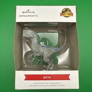 Hallmark Jurassic World Dominion Beta Blue Velociraptor Ornament - Bild 1 von 3