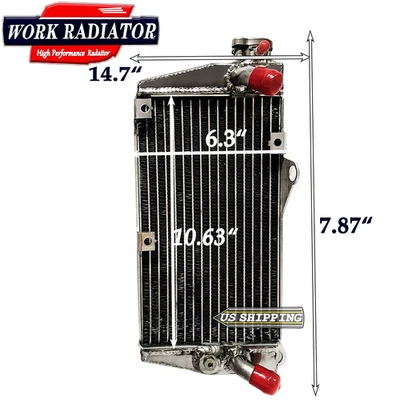 Radiador de aluminio para Kawasaki KLR650 KLR 650 1987-2007 1988 1989 2000 2001 2002 Foto 1 de 4