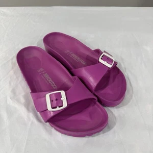 Birkenstock Madrid EVA Women's Size 9 EU 40 Narrow Slip On Slide Sandals Magenta - Picture 1 of 5