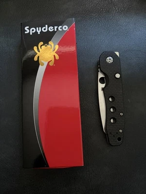 Spyderco Smock Folding Knife C240CFP - S30V, Carbon Fiber G10, EDC - Image 1 of 4