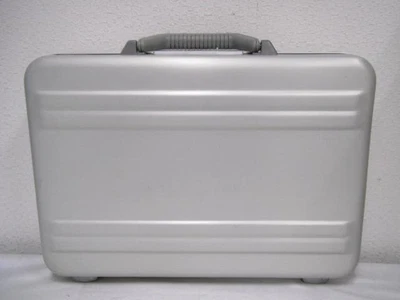 Zero Halliburton Aluminium Brief attache case Business Bag Dial Lock Silver Used - Image 1 of 4