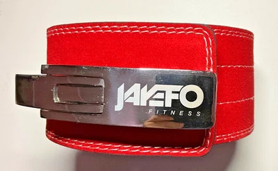 Cinto de alavanca Jayefo Fitness levantamento elétrico - Tamanho M - 10mm - Vermelho - Imagem 1 de 4