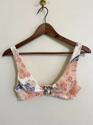 Tori Praver Swimwear Bralette Bikini Top SMALL  (Apricot) - Image 1 of 4