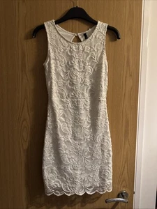 Backless White Lace Dress Women Size 10, Summer, Party, Cocktail, Fancy - Picture 1 of 4