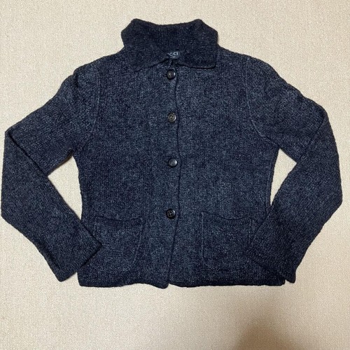 GUCCI Giacca in maglia grigio scuro M dal Giappone