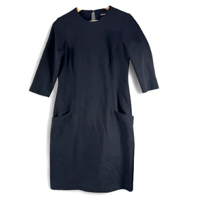JMcLaughlin Womens Black Sheath 3/4 Sleeve Dress Sz XS - Picture 1 of 3