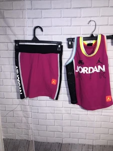 Girls Nike Air Jordan Skirt And Shirt Set  size S ( 8-10) - Picture 1 of 8