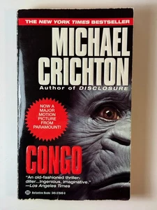 Congo Michael Crichton 1993 First Ballantine Paperback Thriller Movie Tie-In - Picture 1 of 7