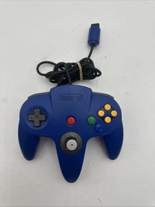 Nintendo 64 Controller Blu OEM NUS-005 Autentico Testato e Funzionante N64 - Foto 1 di 6