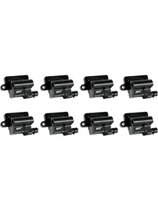 MSD Ignition Coil Street Fire Coil Pack Black Buick Chevy Gmc Set Of 8 (55108) - Picture 1 of 12