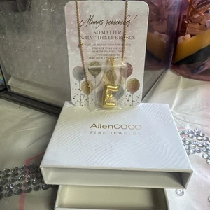 Allencoco Joyería Fina Globo Dije Collar Letra “E” Moda Collar! - Imagen 1 de 2