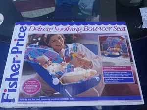 Gorila calmante vintage Fisher Price Deluxe asiento multicolor vibrante nuevo - Imagen 1 de 8