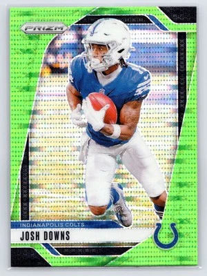 2024 Panini Prizm #122 Josh Downs Neon Green Pulsar - Image 1 of 2