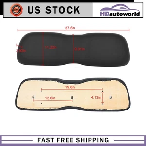 Black Golf Cart Front Back Cushion Fits Club Car DS - Picture 1 of 6