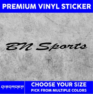 BN SPORTS [VINYL STICKER]-for Car/Truck WINDOW-LAPTOP-FOLDER-YOU PICK COLOR/SIZE - Bild 1 von 6
