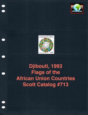 $100.00 Scott Value - 1993 DJIBOUTI Bandera OAU Nación África CV MNH NH UMM Foto 1 de 4