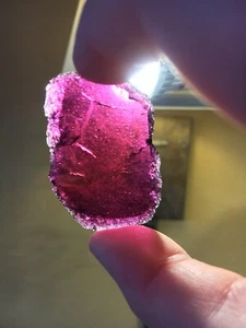 Garnet Almandine Deep Red Slice 3 - Picture 1 of 4