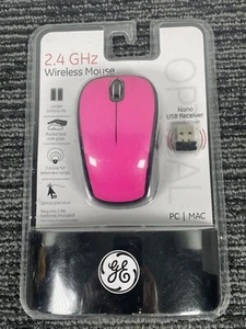 ๐ฅ GE 2.4 GHz Wireless Optical Mouse Red - Picture 1 of 3