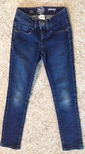 SO Blue Denim Jeans Girls Size 7 Slim Skinny 5 Pocket - Picture 1 of 2