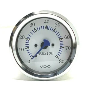 VDO Allentare 8000RPM 3 3/8" (85mm) Outboard Tachometer 12V 333-10259 - Picture 1 of 2