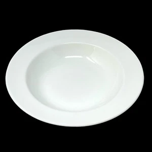 Wedgewood Traditional Plain White 8" Soup Bowl Set of 6 - Picture 1 of 3