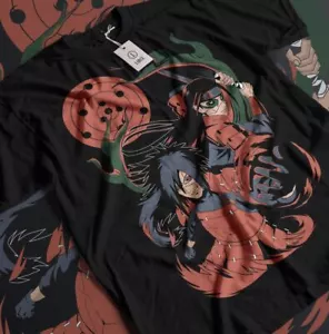 Madara Hashirama Shirt Naruto Shippuden Uchiha Senju Anime Style Tee T-Shirt - Picture 1 of 11