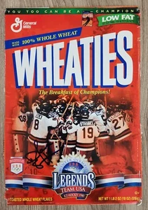 Dave Silk Signed Wheaties Cereal Box Front 1980 Team USA RAD - Picture 1 of 1