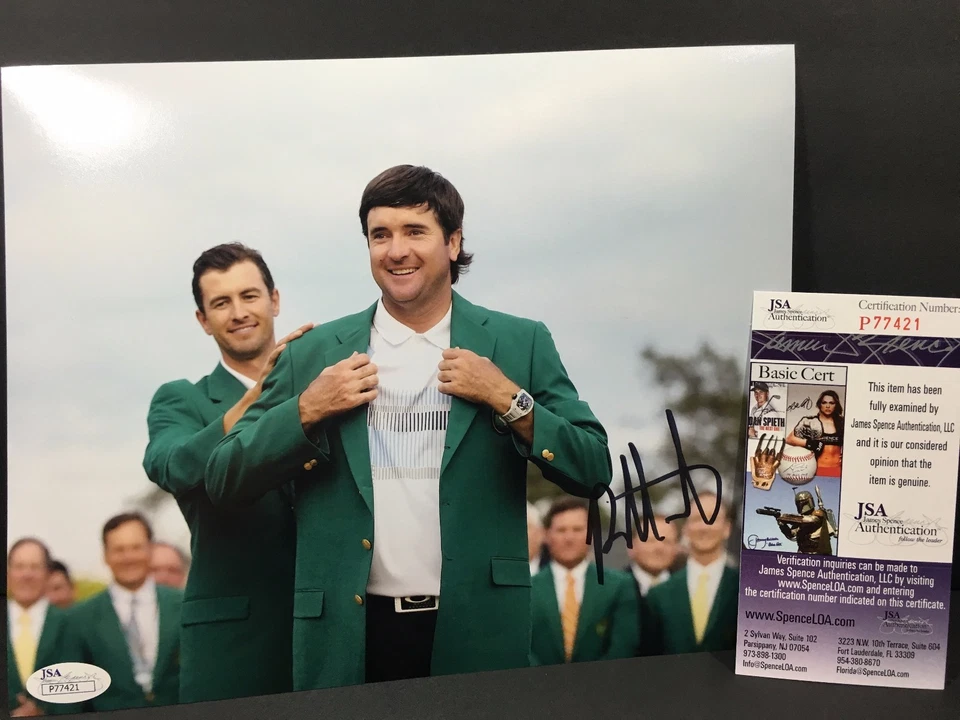 BUBBA WATSON SIGNED AUTOGRAPHED 8X10 PHOTO GOLF MASTERS BRITISH US PGA JSA #2 - Image 1 of 2