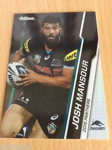 2015 NRL Traders Base Card (93) Josh MANSOUR Penrith Panthers